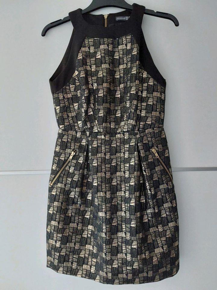 Kleid, schwarz-gold, Gr. 36 in Schenefeld