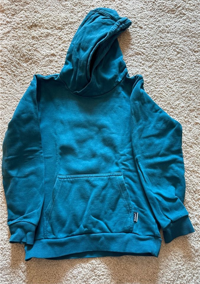 Jako-o Hoodie Kapuzenpullover petrol Gr.128/134 in Apen