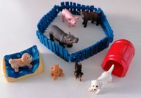 Schleich Hundebett,Welpen,Ziege,Schwein,Nilpferd,Hundehütte,Zaun Nordrhein-Westfalen - Ennigerloh Vorschau