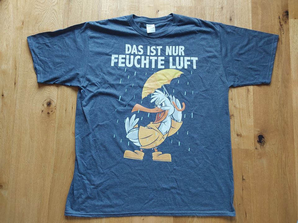 NEU Herren Fun T-Shirt " Das ist nur feuchte Luft " XL blau in Rellingen