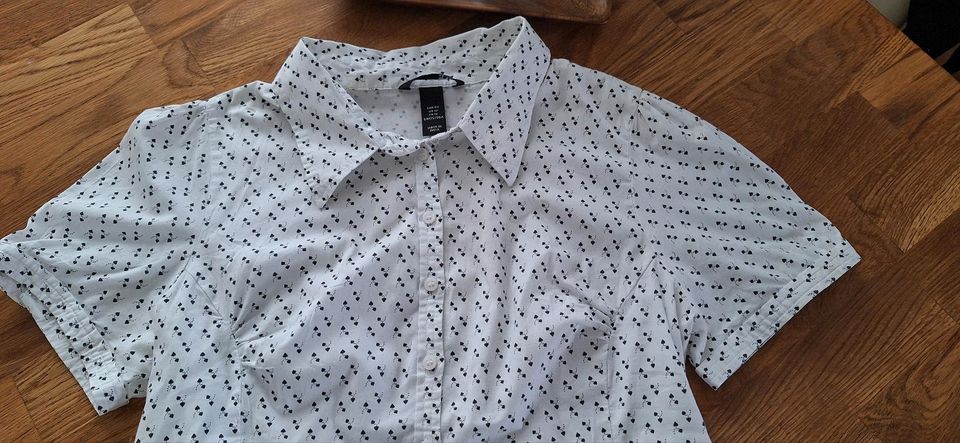 Bluse von H&M, Baumwolle mit Stetch-Anteil.  Tailliert  Gr. 42, w in Dresden