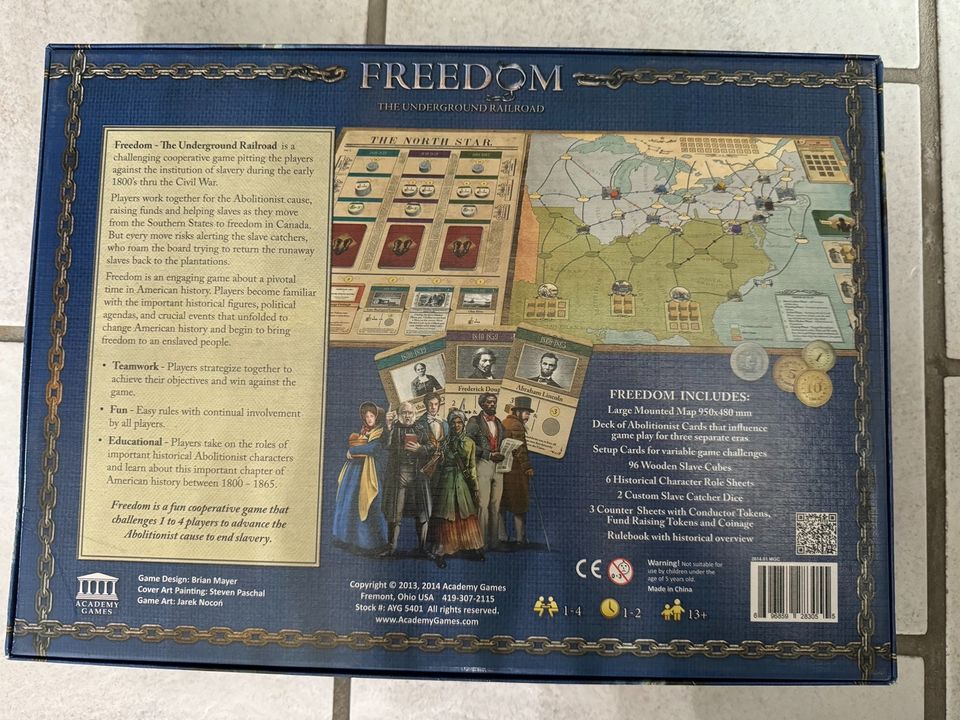 *Freedom: The Underground Railroad Brettspiel Academy Games* in Niederkassel