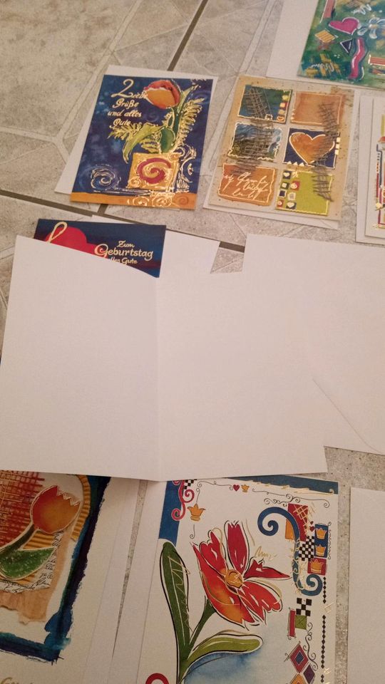 Karten Klappkarten mit Umschlag 10 Stück Blanko in Kummerfeld