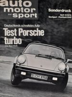 Porsche 911 Turbo, Test-Sonderdruck aus ams Heft 11/1975 Nordrhein-Westfalen - Lippstadt Vorschau