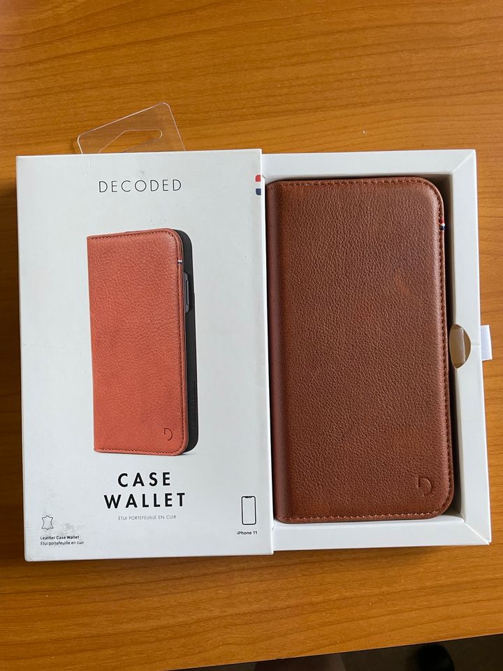 IPhone 11 Hülle echt Leder, Case Wallet, Handyhülle in Zirndorf