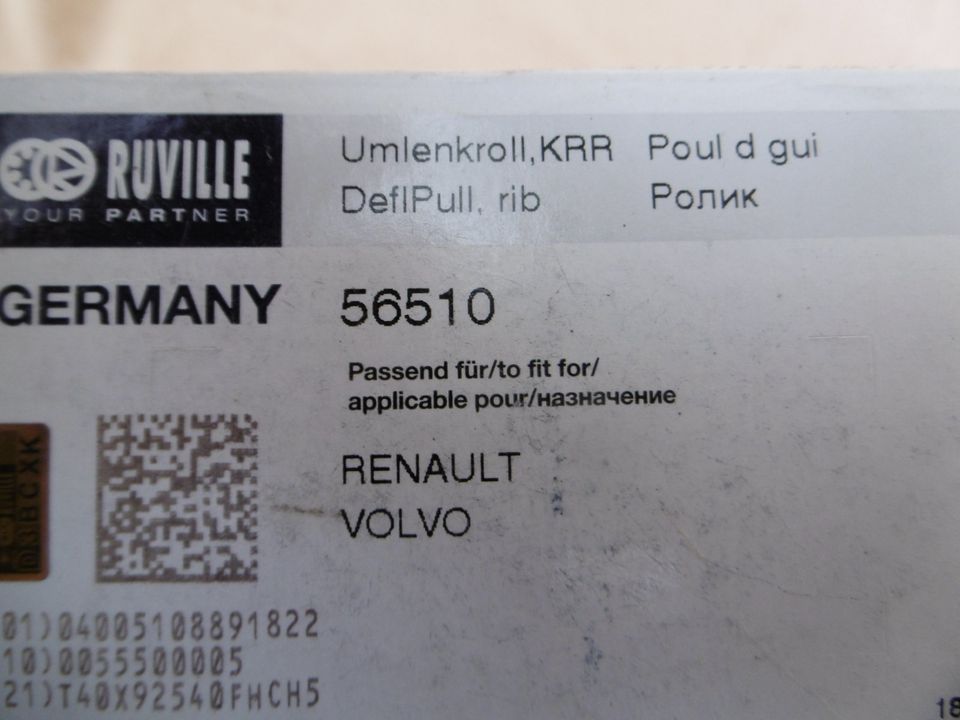 Keilriemen, Spannrolle, Spannarm usw, Volvo, Renault usw. in Artern/Unstrut