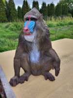 Großer Pavian Papio Primat Affe sitzend Figur Garten Deko Harburg - Hamburg Marmstorf Vorschau