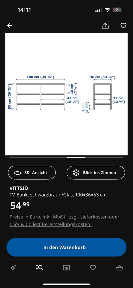 TV Bank (Ikea) in Kandel