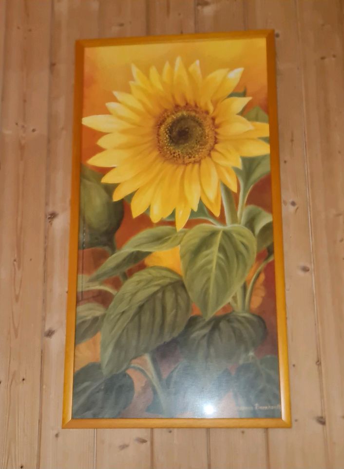 Bild mit Sonnenblumenmotiv in Feldkirchen-Westerham