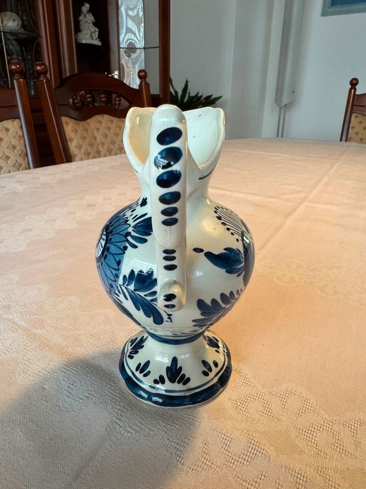 Dekorativer Krug Vase Delft blau weiß in Achim