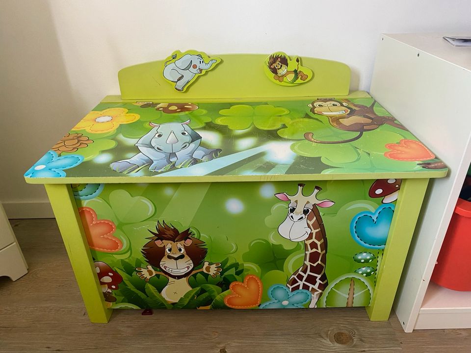 Aufbewahrungs-Kiste Sitzbank Dschungel Truhe Spielzeug Jungle in Elmshorn