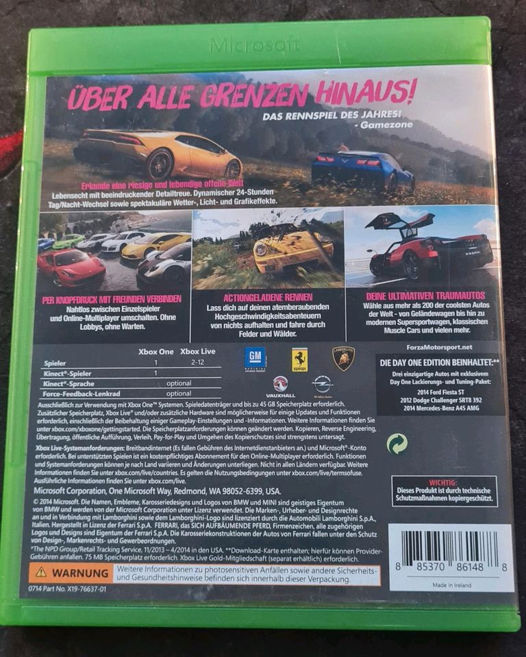 Forza Horizon 2 - Day One Edition (Xbox One) in Dietfurt an der Altmühl