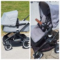 Bugaboo Fox, Kinderwagen grau-meliert, Babyschale und Sportsitz Bayern - Schongau Vorschau