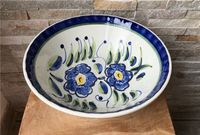 Vintage große blau weiße Salatschüssel Claudio Bernini  Keramik Niedersachsen - Großefehn Vorschau
