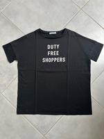 Schwarzes T-Shirt mit weißer Aufschrift von Zara Bayern - Würzburg Vorschau