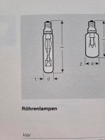 OSRAM Glühlampe, Röhrenlampe, Glühbirne, E 14, 40 Watt, 230V, NEU Baden-Württemberg - Gosheim Vorschau