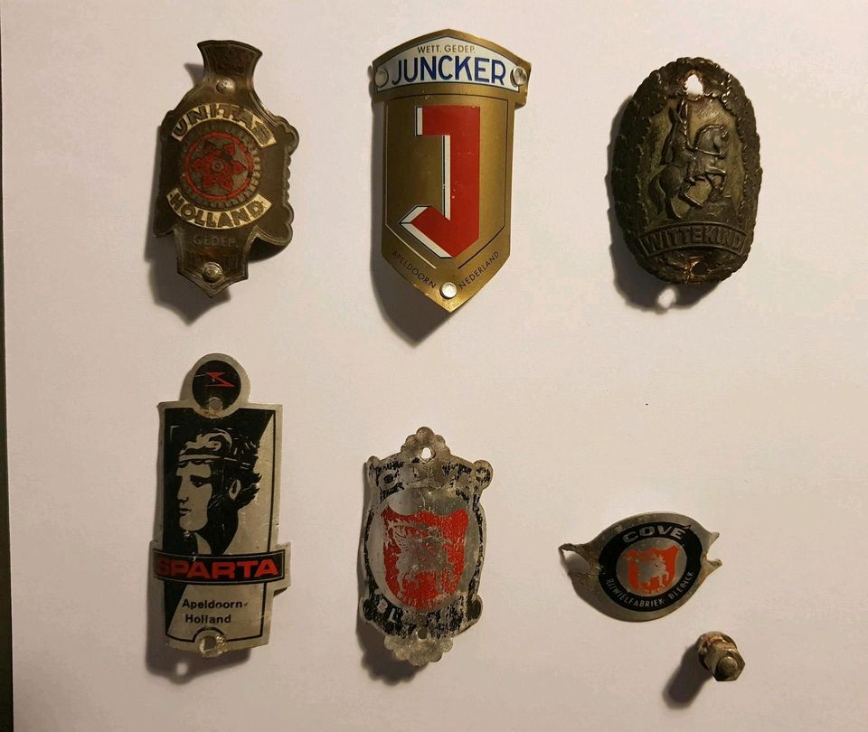 Vintage Emblem Steuerrohr, Sparta, Unitas, Cove, Gazelle, ab in Mecklenbeck