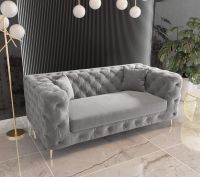 Sofa Gestepptes 2-Sitzer Chesterfield Luxus Modern Hochwertige Berlin - Köpenick Vorschau