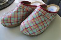 Holzclogs - Leder - Bunt Kariert - Gr. 41 Niedersachsen - Ronnenberg Vorschau