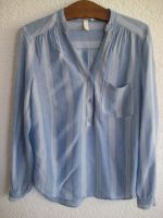 H&M Bluse / Tunika, Gr. 34, hellblau/weiß Baden-Württemberg - Baindt Vorschau