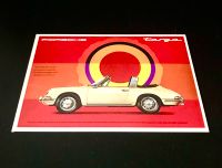PORSCHE 911 TARGA 1965 PROMO AD CARD! Volkswagen Audi BMW Ferrari Pankow - Prenzlauer Berg Vorschau