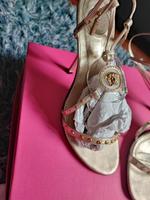 Versace Medusa Sandaletten Gold 38 Saarland - Merzig Vorschau