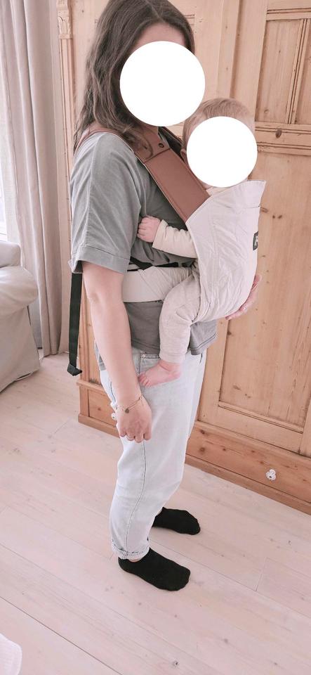 Rookie Revolution Babytrage auch für Newborn Leder Beige in Issum