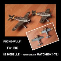 Zwei Focke-Wulf Fw190 (verm.MATCHBOX 1:72) Eimsbüttel - Hamburg Niendorf Vorschau