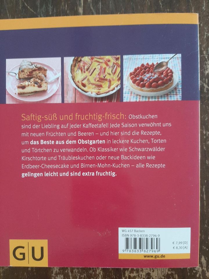 GU Kochbücher * Eiscreme * Obstkuchen * Backen ohne Milch und Ei in Ehringshausen