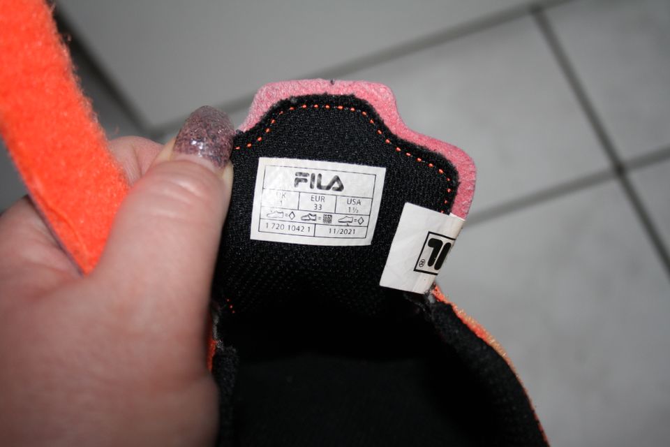 Fila Sportschuh Gr.33 in Crailsheim