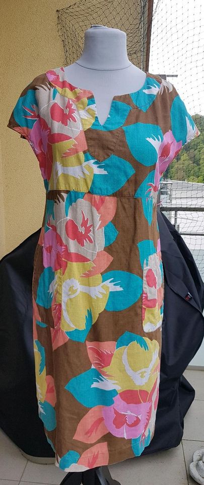 Boden Leinenkleid UK 12 L Neuwertig in Bad Ems