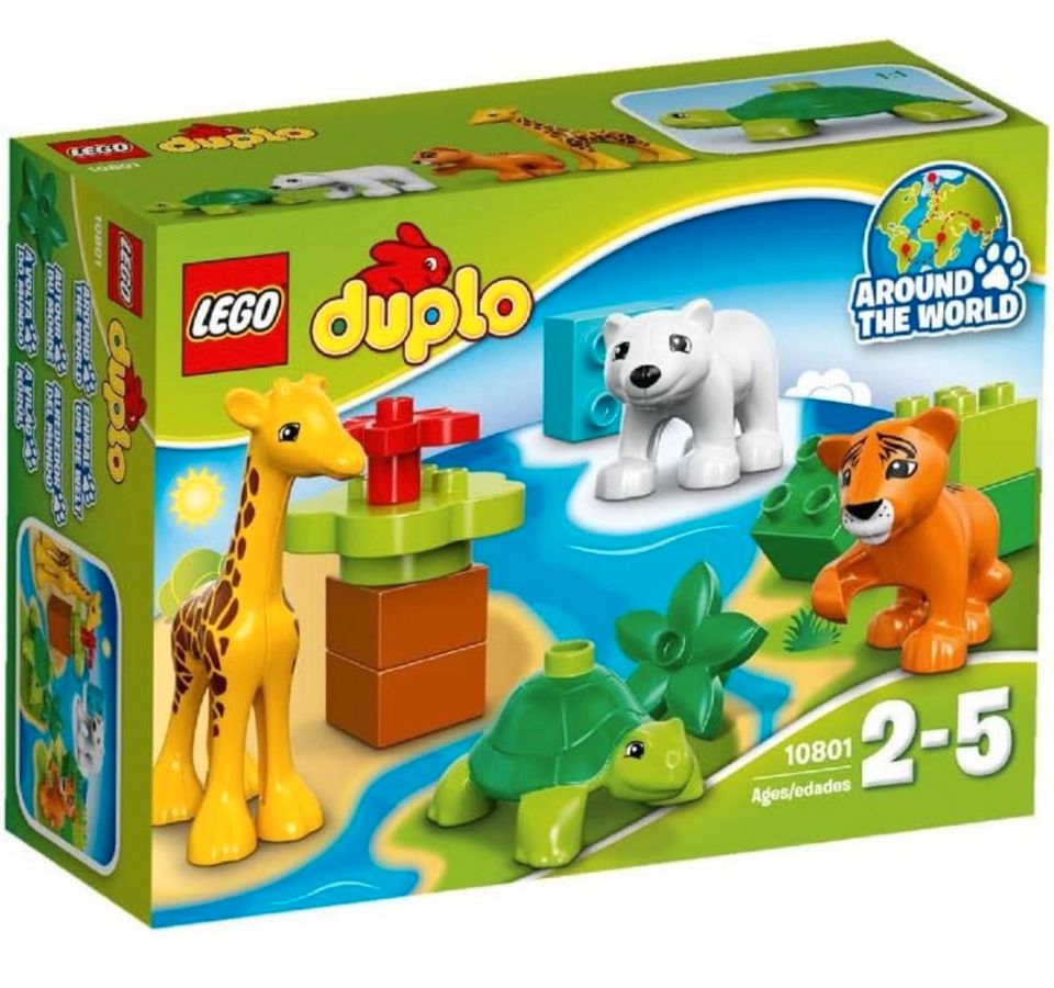 Lego DUPLO Jungtiere 10801, vollständig in Niederdorfelden