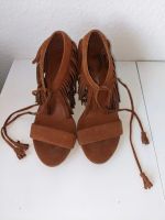 Heels braun Pumps Sandalen Halloween Kostüm Indianer Hippie 38 Dresden - Gorbitz-Ost Vorschau