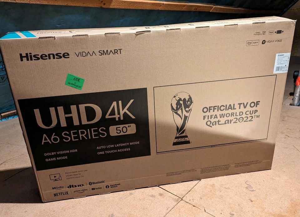 Hisense 50A66H 4K UHD HDR TV 50" 126cm Fernseher SmartTV in Berg
