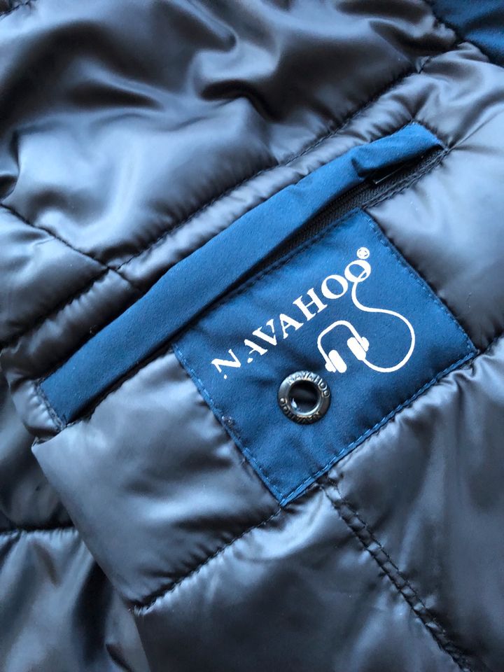 Navahoo Jacke Mantel Winter Gr. L / 42 Letiziaa Marineblau in Regis-Breitingen