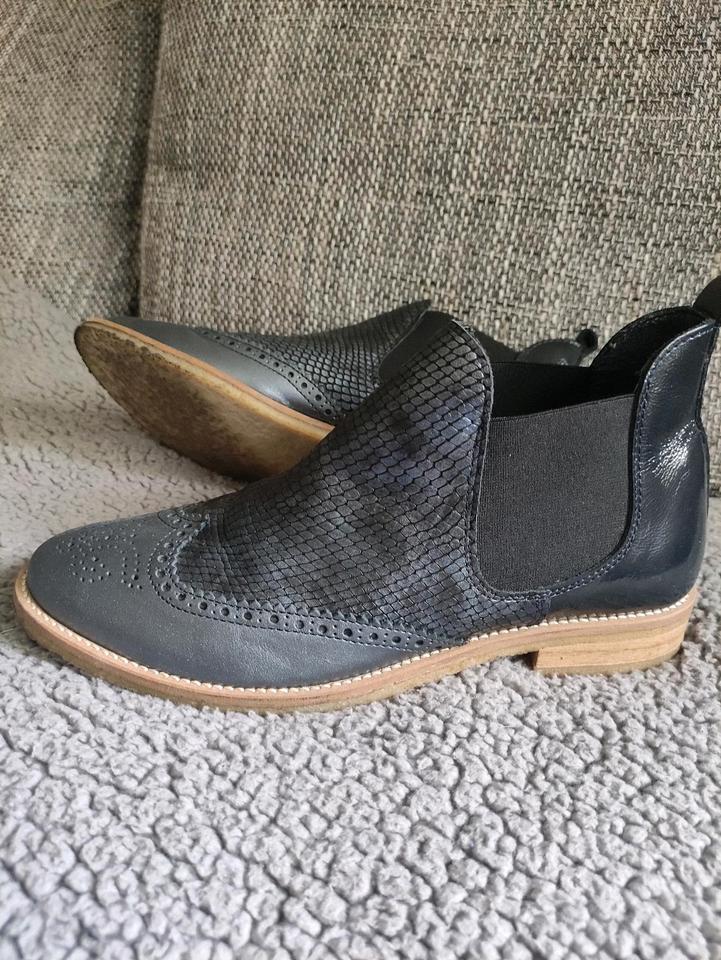 BINKS Shoes blau Croco-Optik hoche Schuh Damen Gr.39 in Hagen