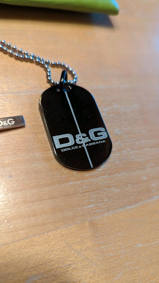 Dolce & Gabbana Military-Halskette Erkennungsmarke Dog Tag in Bodenmais