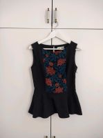 Schwarzes Peplum-Oberteil mit Stick, Blumen, 36/S, Mint&Berry Dresden - Cotta Vorschau