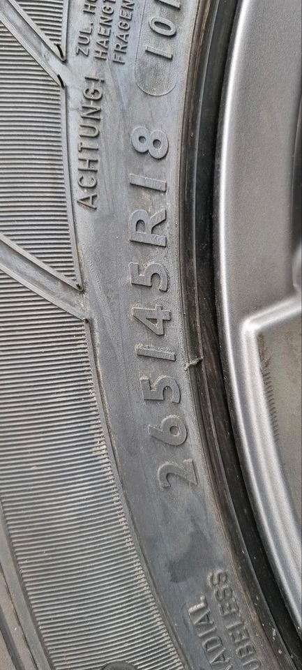 4 Reifen mit ATS-Felgen 235/45 R18 und 265/45 R18 in Nürnberg (Mittelfr)