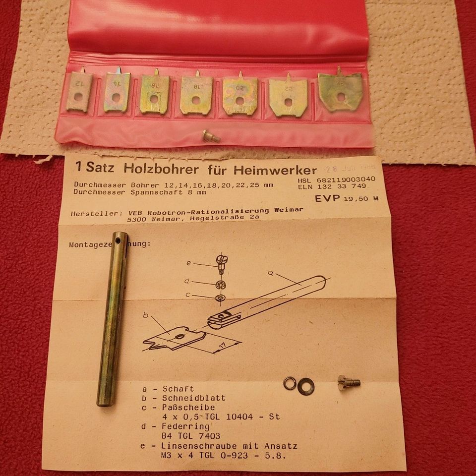 Holzbohrer Set DDR in Dresden