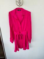 Guess Satin Kleid mit Volantsaum und Schleife pink Gr. S Bayern - Windberg Vorschau