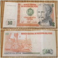 Peru Geldschein Banco Central De Reserva Del Peru 50 Intis Sammle Niedersachsen - Wolfsburg Vorschau