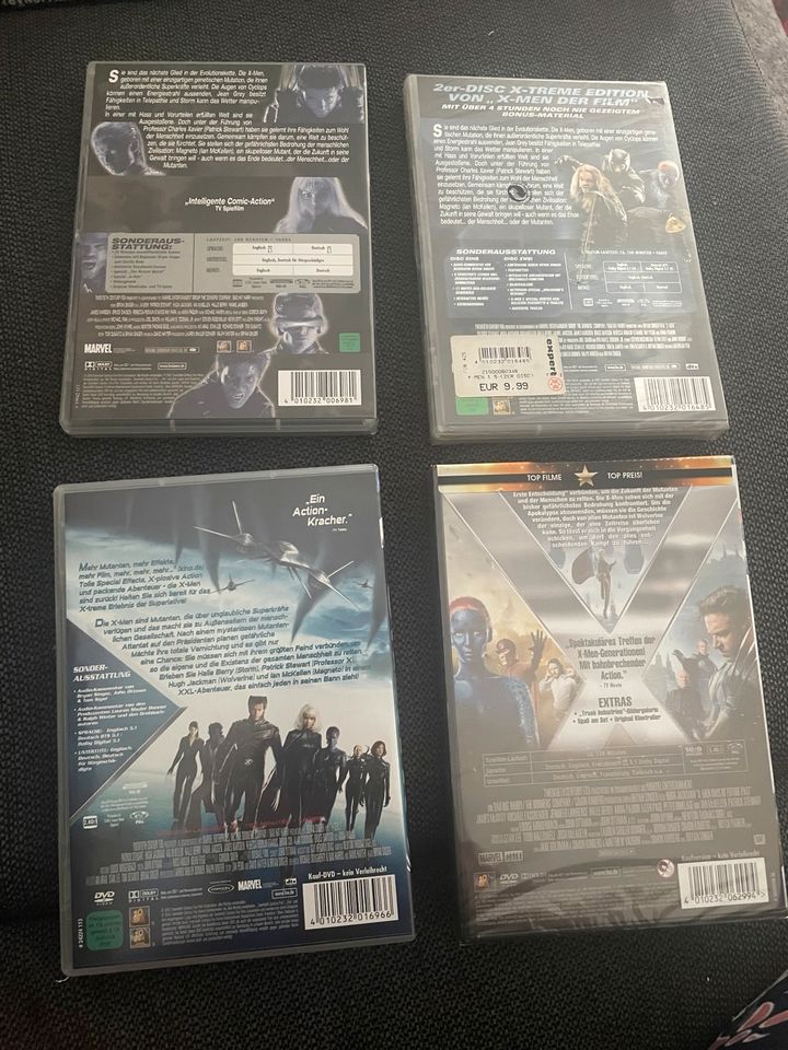 4er Set DVDs X-Men Reihe in Vallendar