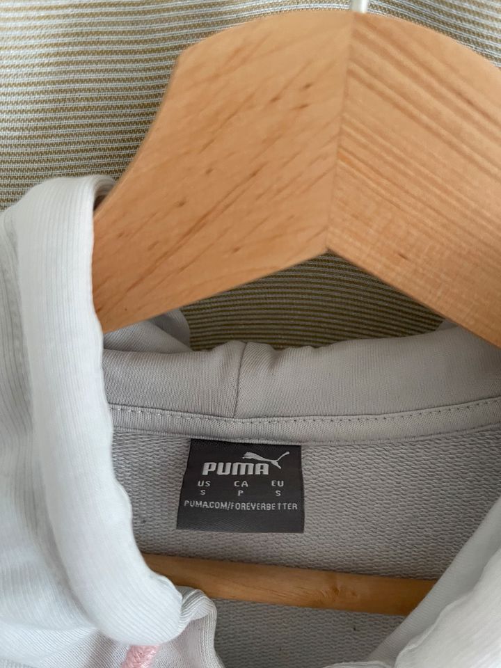 Puma Logo Hoodie Pullover rosa schwarz weiß Gr. S - wie neu! in Frankfurt am Main