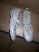 Däumling Ballerina Gr. 38 schmal Riemchen Kommunion Schuhe weiss Baden-Württemberg - Pfinztal Vorschau