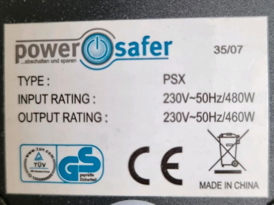 Power Safer / PSX / Standby Stromspargerät in Neundorf 