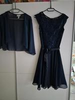 Konfirmationskleid/AbikleidSwing Gr.32 mit Bolero Jäckchen Gr.36 Nordrhein-Westfalen - Werne Vorschau