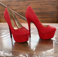 Rote High Heels gr. 38, absatzhöhe: 16cm Baden-Württemberg - Hilzingen Vorschau