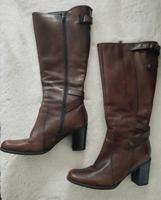 Damenstiefel braun Leder Größe 38 Saarland - Völklingen Vorschau