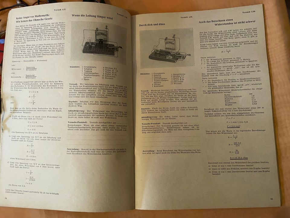 PIKO Elektrobaukasten mit Experimentebuch, DDR 1970-er Jahre in Meißen